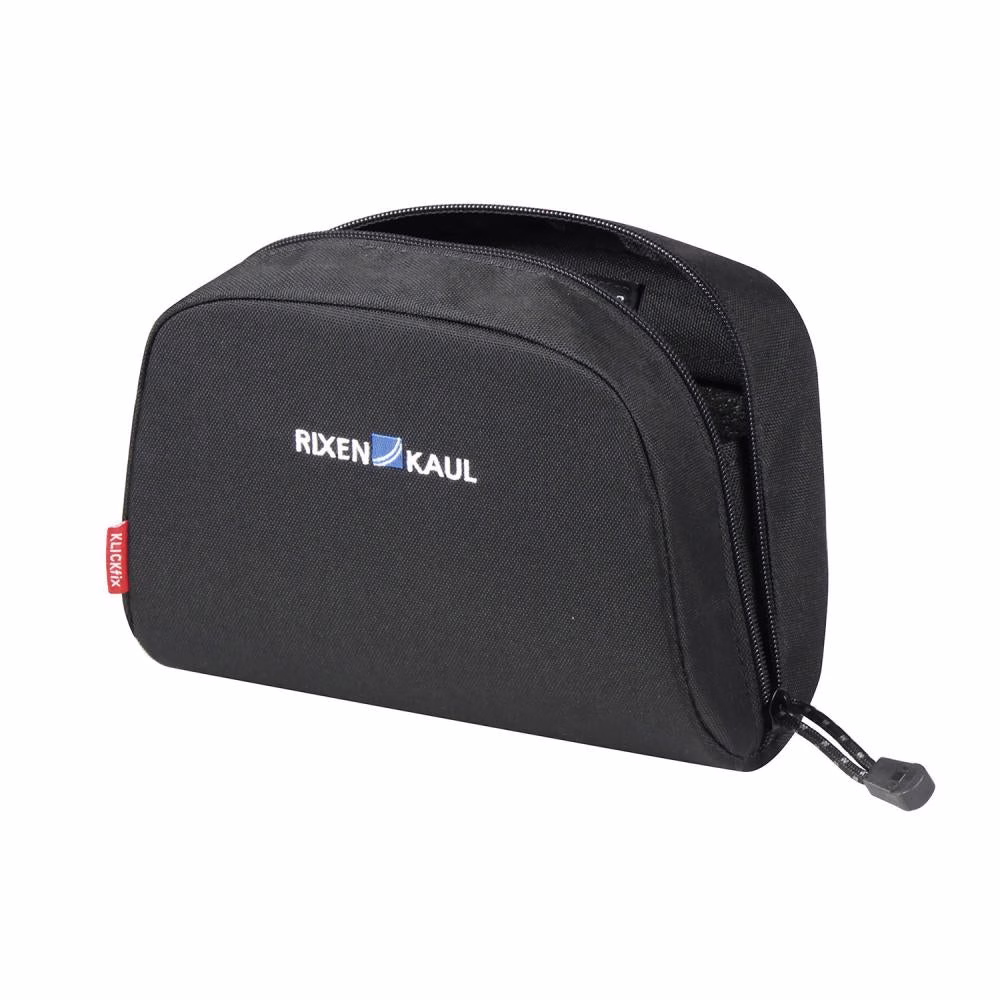 KLICKfix Lenkertasche Baggy Mini schwarz 2,5 Liter - kompakte Fahrradtasche 9x20x15 cm, mit Klickfix-Halterung