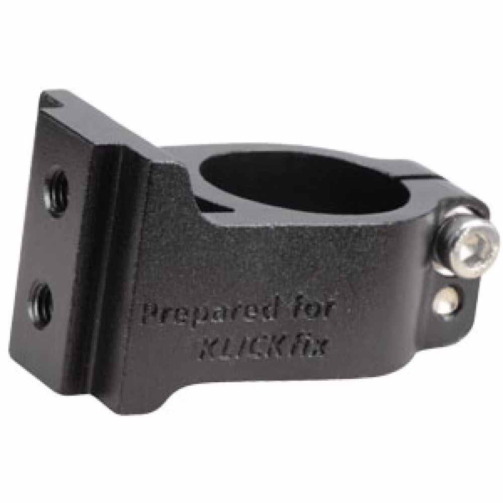 KLICKfix Montagesockel A-HEAD Adapter für Fahrradlenker - Aluminium Halterung für Lenkertaschen - Adaptersockel