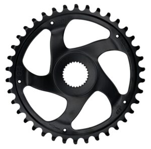 KMC E-Bike Kettenblatt 40 Zähne 11/128" Direct Mount CrMo Schwarz - Bosch Gen.4/5