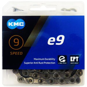 KMC e9 EPT 9s Kette E-Bike 136 Glieder silber - langlebige E-Bike-Schaltung