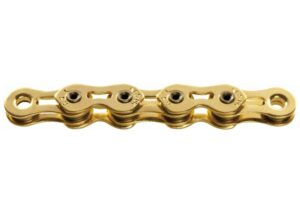 KMC K1SL Narrow Ti-N Singlespeed Kette 1/2 x 3/32 Zoll Gold - 320 g leichte Fahrradkette
