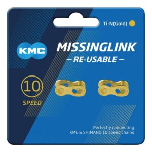 KMC Missinglink 10R Ti-N Gold 2 Stück für Ketten 5,88mm gold 10fach