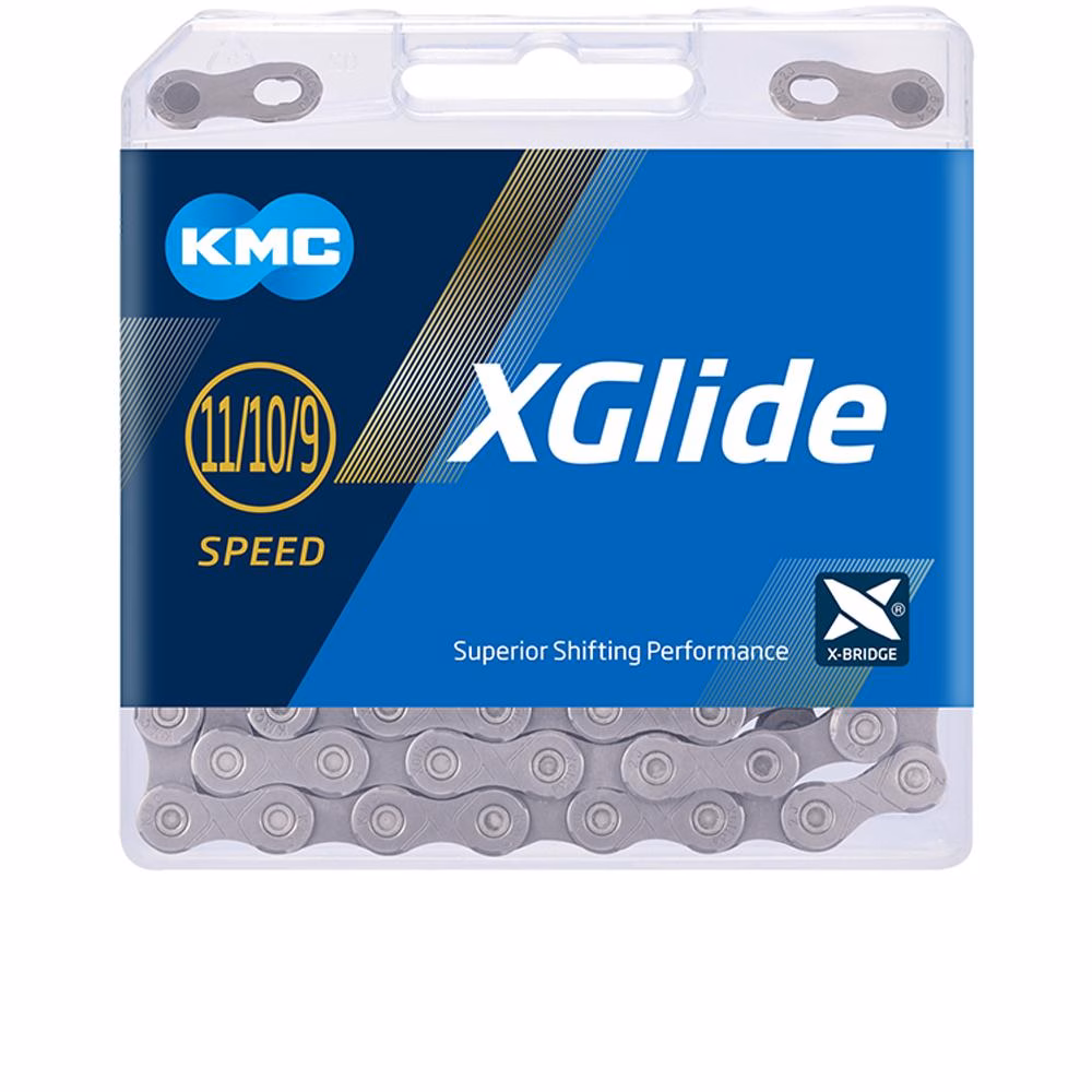 KMC X-Glide Cues Kette 9/10/11-fach - 126 Glieder Silber