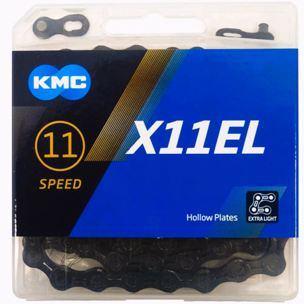 KMC X11EL BlackTech 11-fach Kette - 118 Glieder mit Double X-Bridge Technologie
