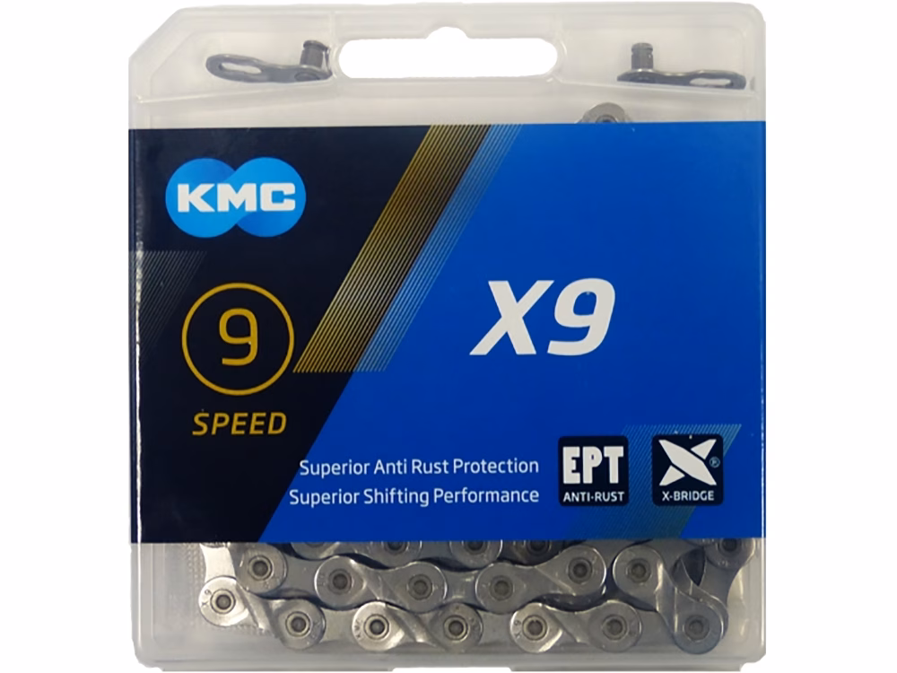 KMC X9 EPT Fahrradkette (114 Glieder | silber)