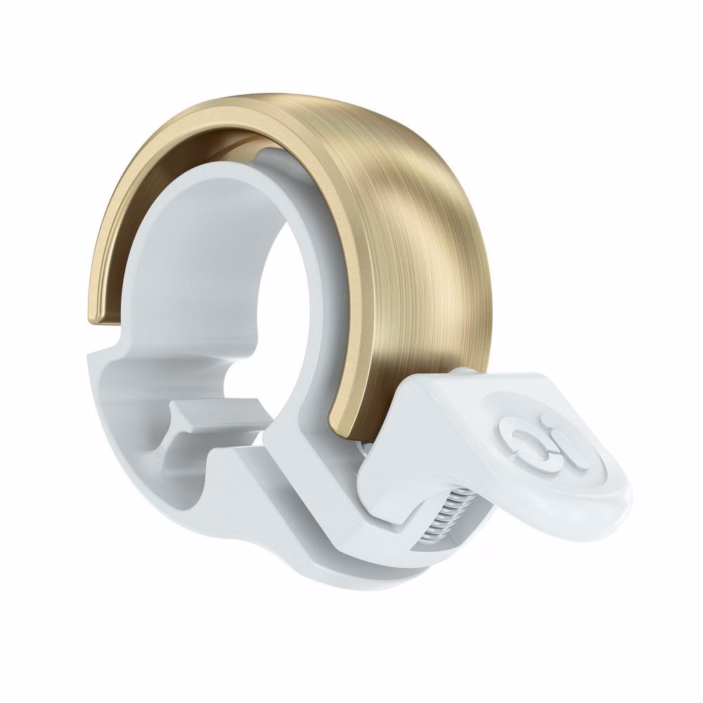 Knog Fahrradklingel Oi Classic klein 22.2mm weiß messing