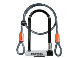 Kryptonite KryptoLok Serie 2 Standard Bügelschloss + KFlex 120cm Endschlaufenkabel