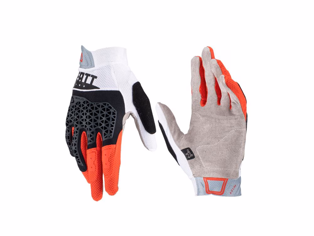 Leatt MTB 4.0 Lite Handschuhe Gr. S Fire - Superschlanke Trail-Handschuhe mit ReaFlex-Aufprallgelschutz