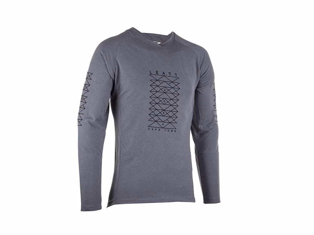 Leatt MTB Gravity 2.0 Langarm Fahrradtrikot (grau) Größe:L