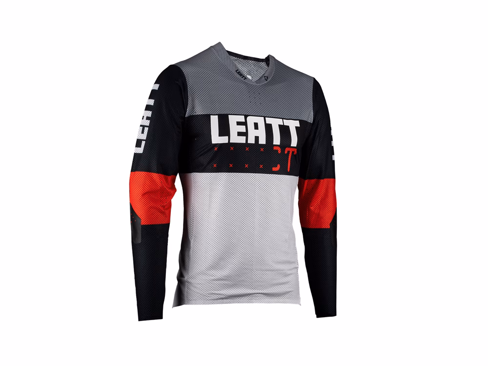 Leatt MTB Gravity 4.0 Langarm Fahrradtrikot Kinder (grau) Größe:L