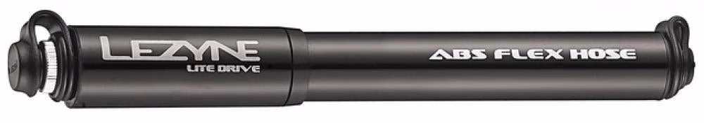 LEZYNE, Pumpe, Minipumpe, Lite Drive Medium, schwarz-glänzend, 160PSI, Länge 21,6cm