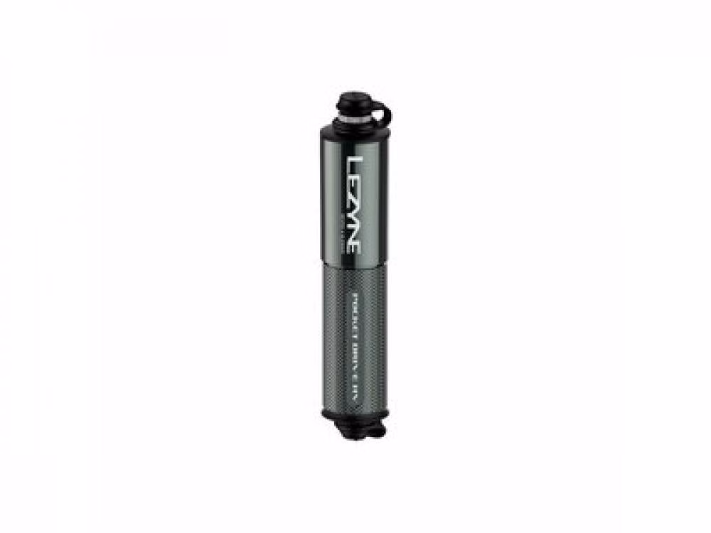 LEZYNE, Pumpen, Minipumpe, Pocket Drive HV CNC, hellgrau-glänzend, 90PSI, 1,4cm