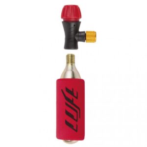 LUFT, Kartuschenpumpen, CO2-Patronen Pumpe, wiederverschließbar, regulierbar, passt für FV/DV/AV, inkl. einer 16g Patrone, auf Karte