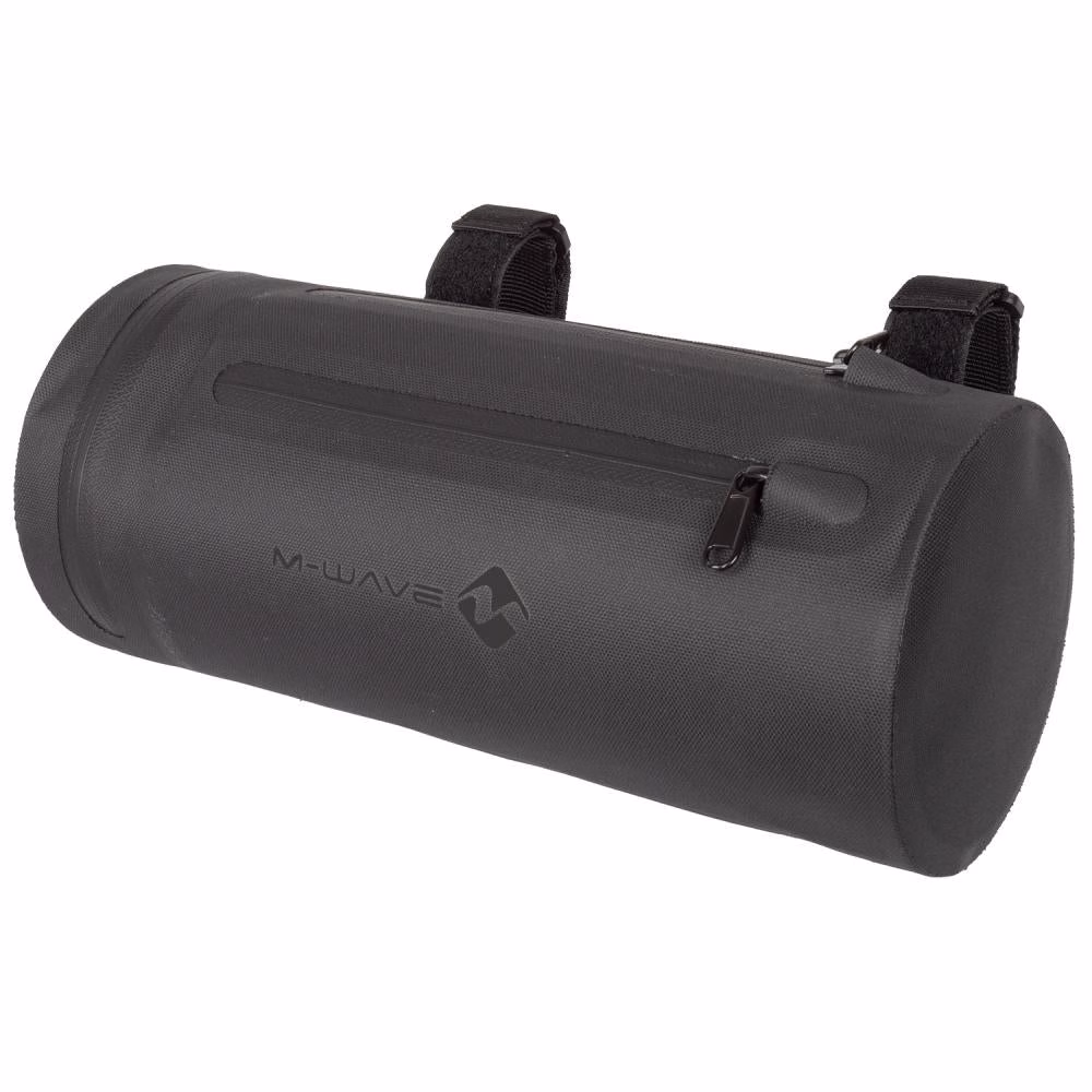 M-Wave Bikepacking Lenkertasche Front S 3L schwarz - Wasserdichte Lenker-Tasche für Radfahrer
