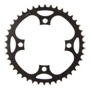M-Wave E-Bike Kettenblatt 1/2x3/32" - 42Z, schwarz, LK104mm - Hochwertiges Kettenblatt für E-Bikes, 42 Zähne, präzise Schaltvorgänge, robust, langlebig, optimal für Ketten 1/2x3/32"