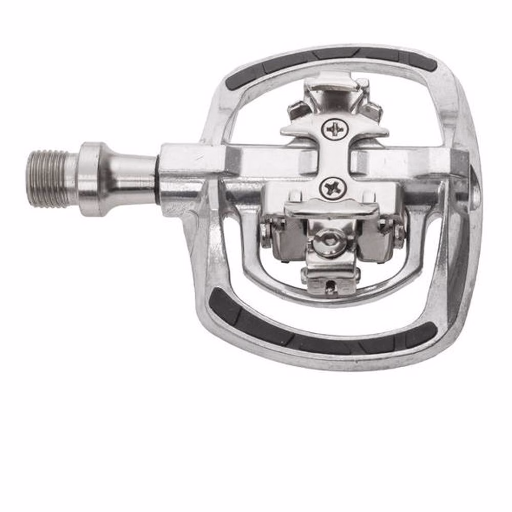M-Wave Pedal Drag-T1 Klick silber, Shimano SPD