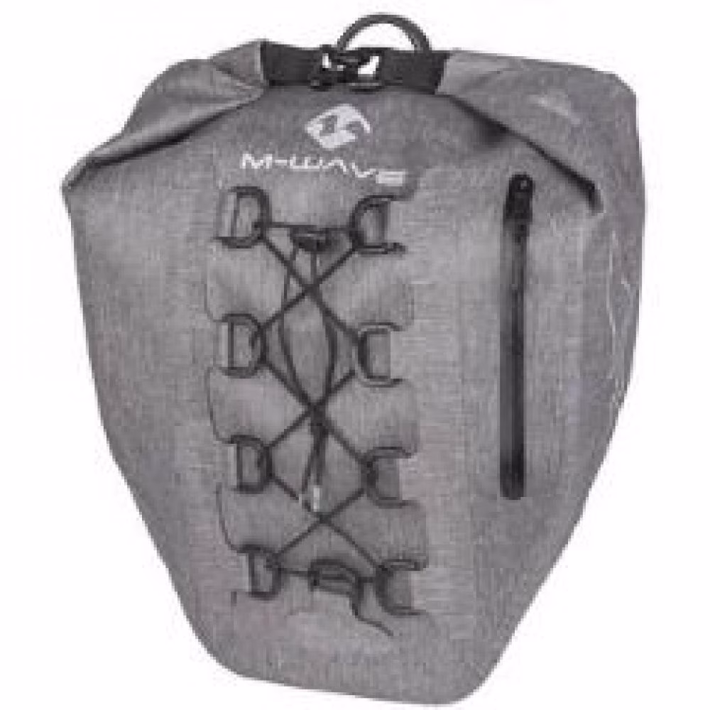 M-WAVE Suburban Carry Gepäckträgertasche 25 l, 100 % wasserdicht, Clip-On & Hakenbefestigung