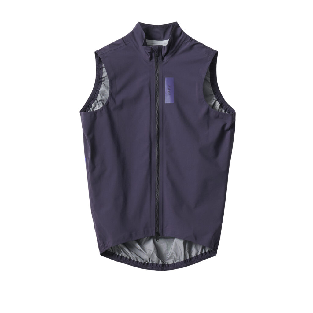 MAAP Pro Atmos Vest Regen-Fahrradweste Herren M deep navy