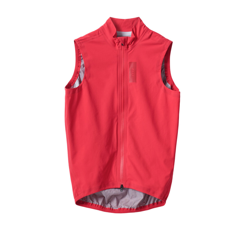 MAAP Pro Atmos Vest Regen-Fahrradweste Herren XS carmine