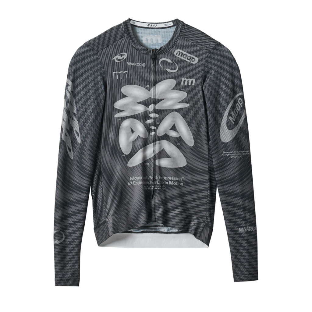 MAAP Spectrum Pro Air LS Jersey 3.0 Langarm Fahrradtrikot Herren S carbon black