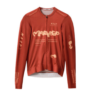 MAAP Strata Pro Air LS Jersey 3.0 langarm Fahrradtrikot Herren S picante