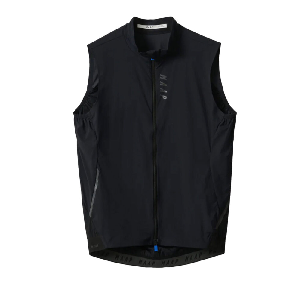 MAAP Team Flow Vest Fahrrad-Windweste Herren S jet black