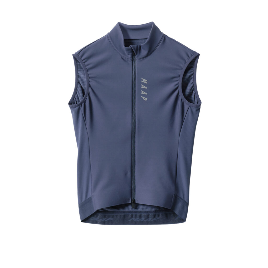MAAP Team Thermal Vest warme Fahrrad Windweste M carbon blue