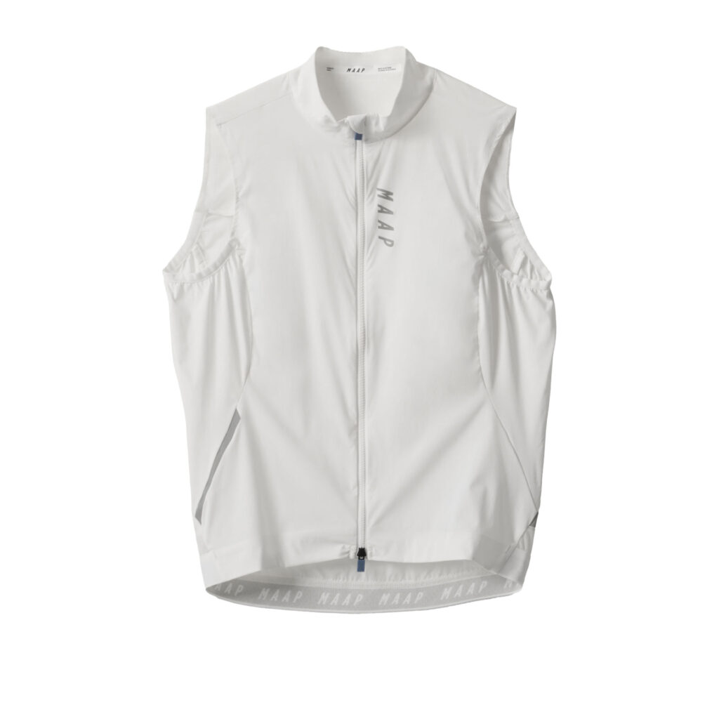 MAAP Women's Team Flow Vest Fahrrad Windweste Frauen XS optic white