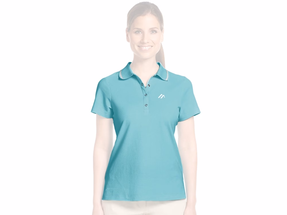 Maier Sports Comfort Poloshirt Damen (blue radiance)
