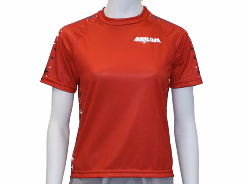 Maloja Starstripe Fahrradtrikot Kinder (rot) Größe:M