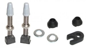 Mariposa Caffélatex Tubeless Ventil 40mm Aluminium Paar silber