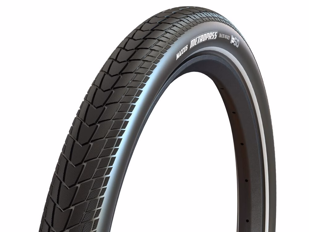 Maxxis MetroPass Pro 28x2.40 (61-622) E-Bike E-50, Drahteifen, MaxxProtect UrbanPro, ECE-R75, 4 Season, Reflex