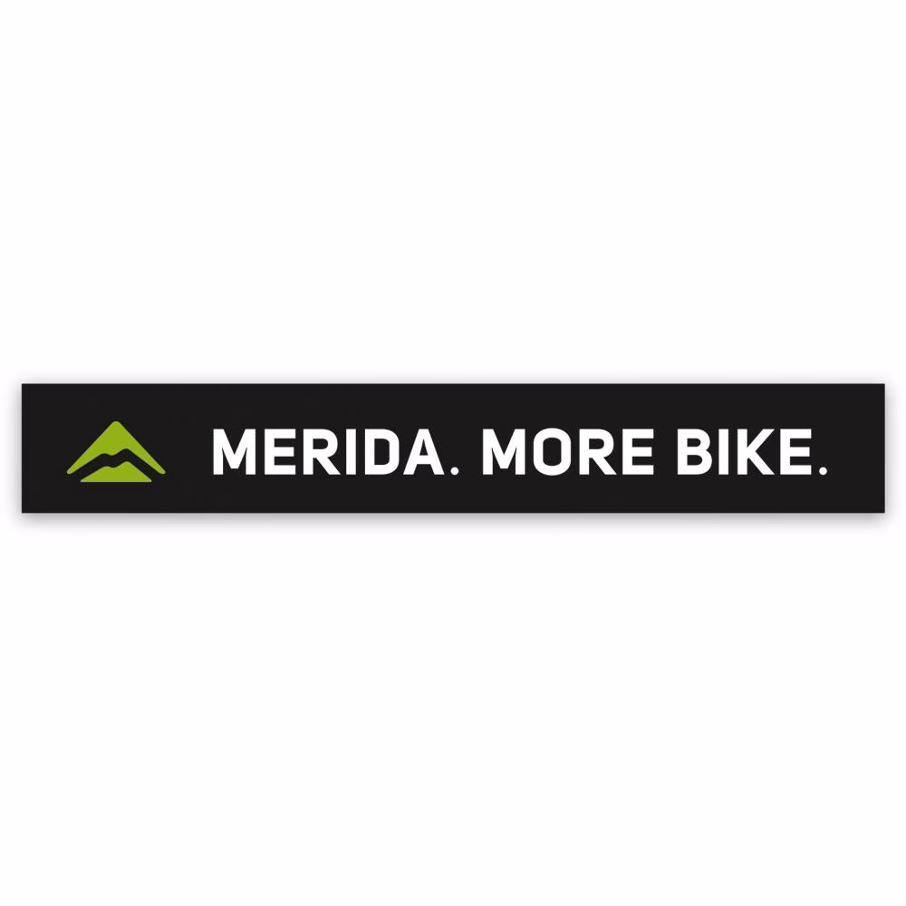 Merida Aufkleber MERIDA. MORE BIKE. 100 x 15 mm Schwarz - stylisches Bike-Branding