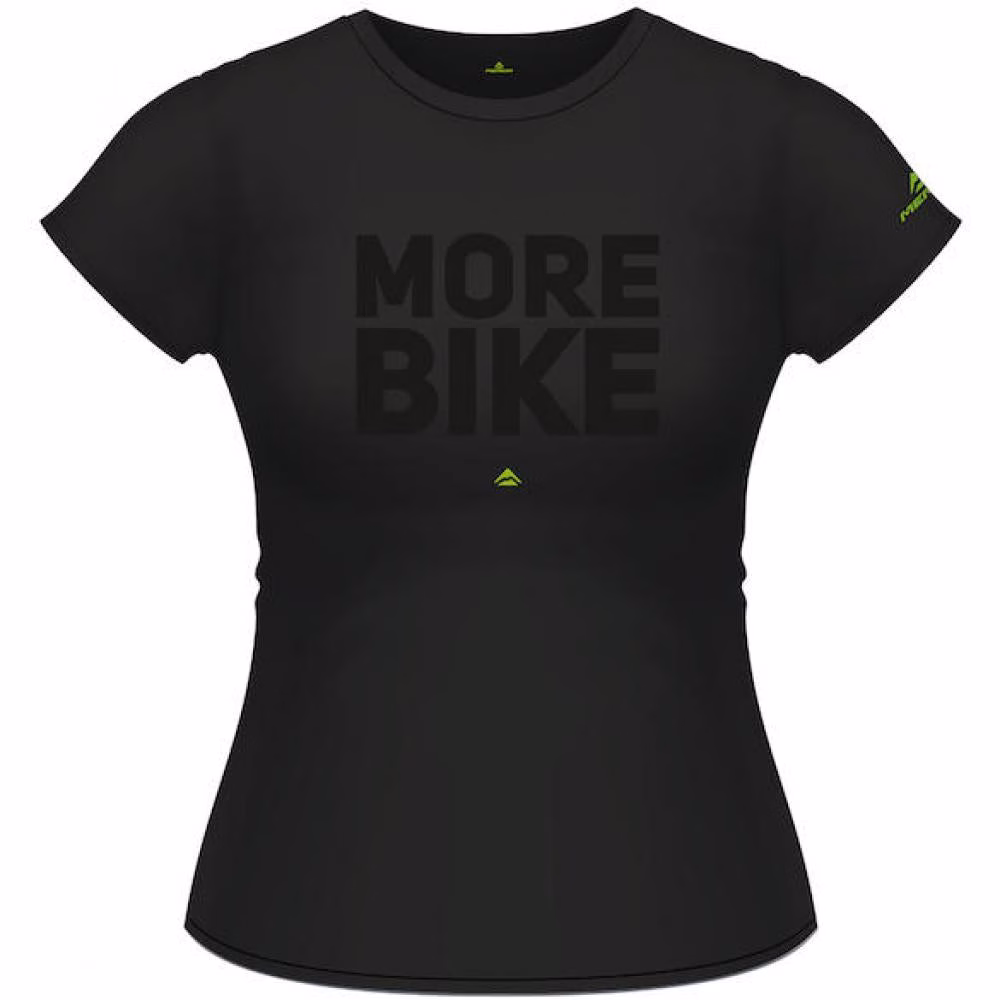 Merida T-Shirt Lady MORE BIKE Edition L Schwarz - komfortables Bike-Lifestyle-Shirt