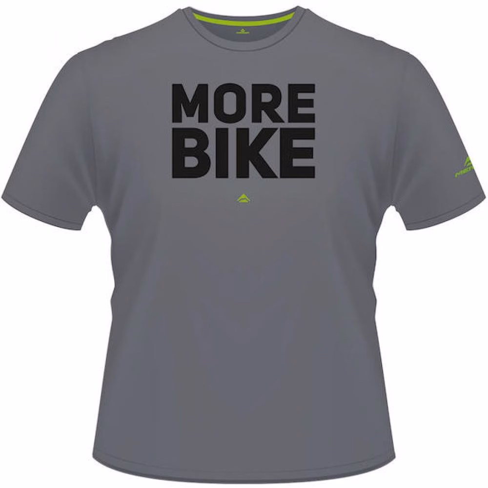 Merida T-Shirt MORE BIKE Edition Herren L Grau - komfortables Bike-Lifestyle Shirt