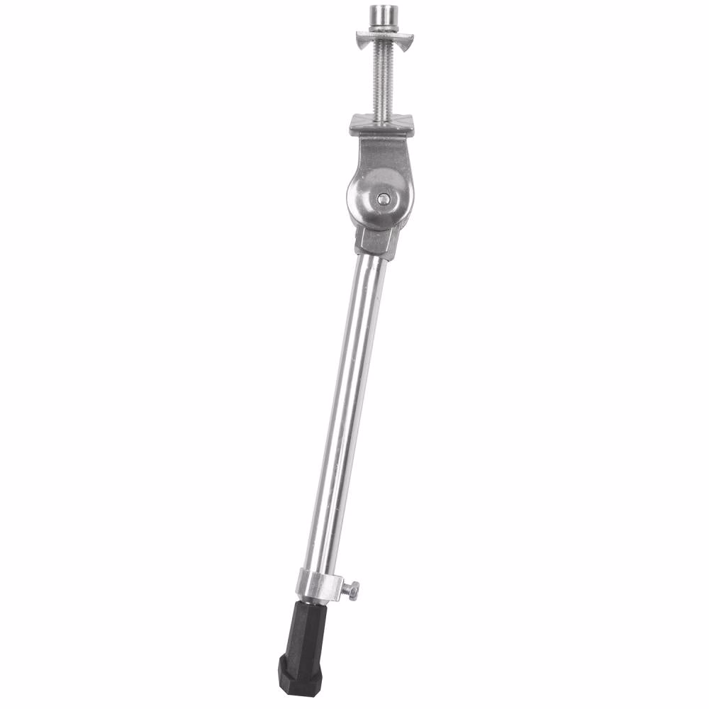 Messingschlager A12-20-29C Seitenständer 20-29 Zoll, Aluminium, stufenlos verstellbar, Mittelbau, Sicherheitsfuß, silber