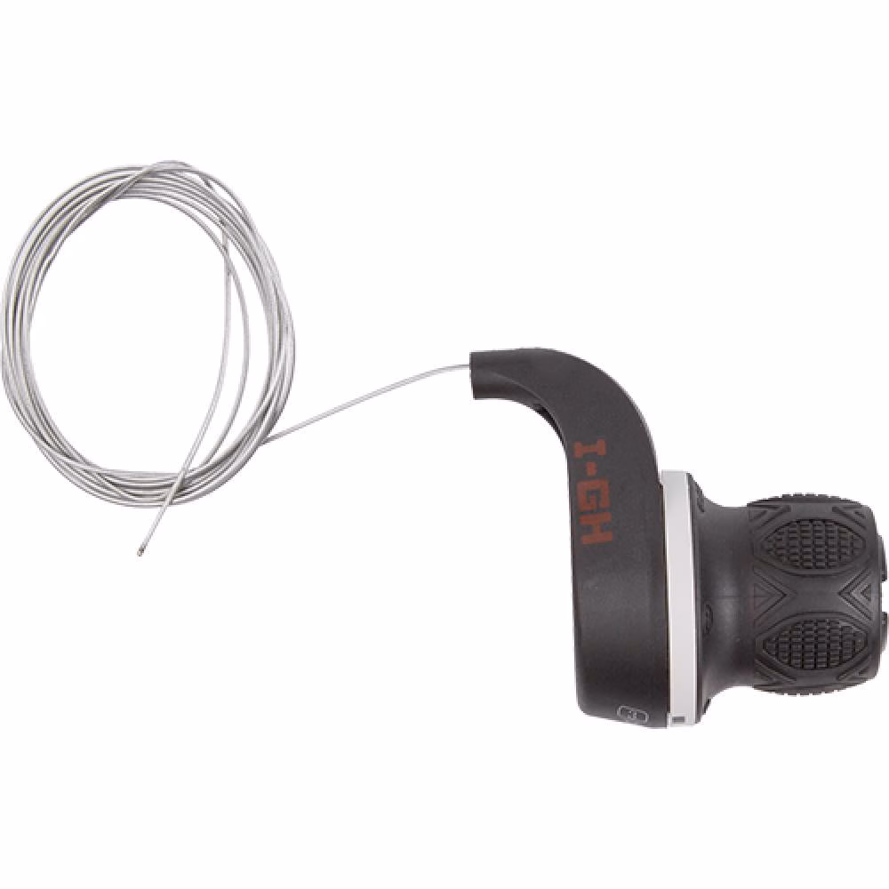 Messingschlager Drehgriffschalter Shimano-kompatibel 3fach rechts schwarz