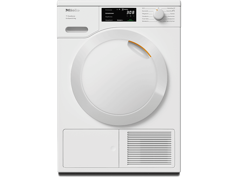 MIELE TEB645WP Speed&8kg Wärmepumpentrockner T1 Chrome Edition (8 kg, Lotosweiß)