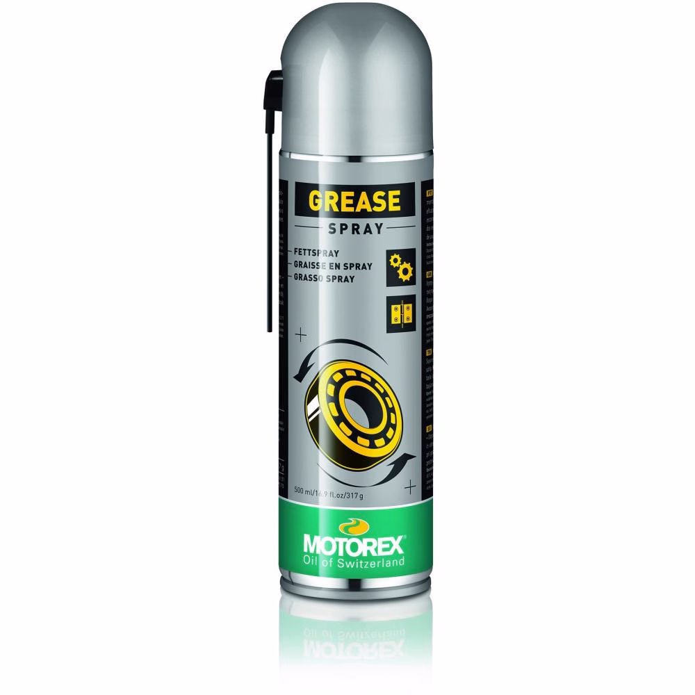 MOTOREX GREASE SPRAY 500 ml - Dickflüssiger Fettspray mit Salzwasserresistenz