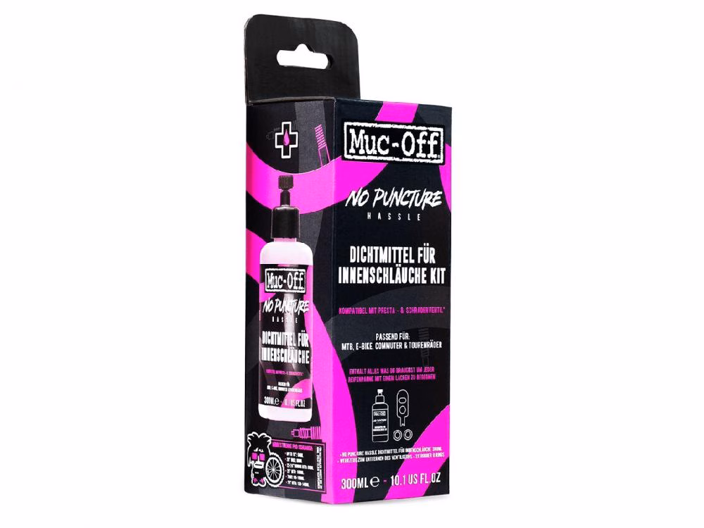 Muc-Off Dichtmittelkit für Innenschläuche 300 ml Pink - Pannenhilfe bis 4 mm