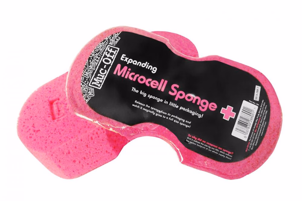 Muc-Off Expanding Sponge Pink - Ergonomischer Reinigungsschwamm für Fahrräder