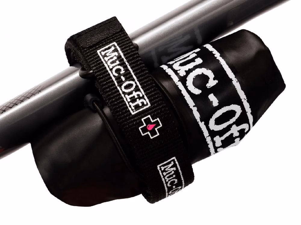 Muc-Off Utility Frame Strap & Cargo Bag Bundle Schwarz - Wasserdichter Gurt für Rahmen-Transport