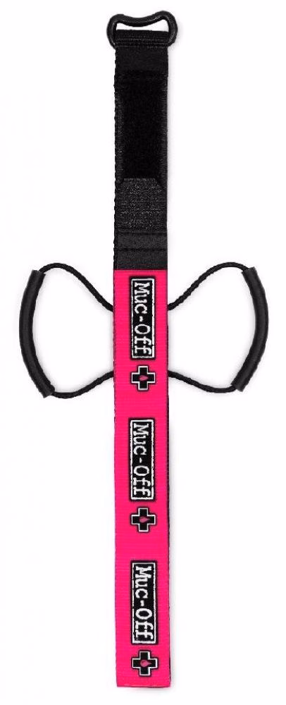 Muc-Off Utility Frame Strap Pink - Robuster Rahmenhalter für Ersatzschlauch und Werkzeug