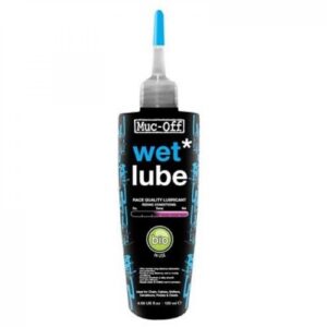 Muc-Off Wet Lube 120 ml - Biologisch abbaubares Kettenschmiermittel, wasser- und schlammfest, mit Keramik- & Druck-Additiven