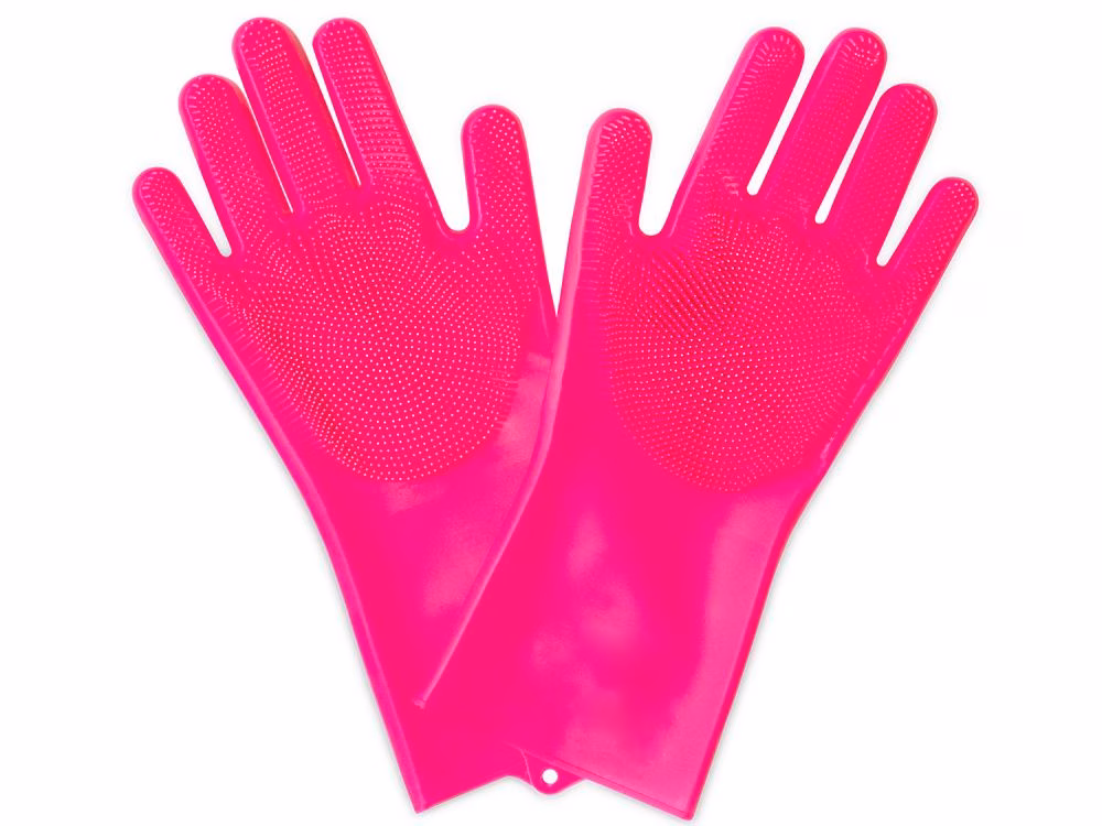 Muc Off Deep Scrubber Gloves pink L