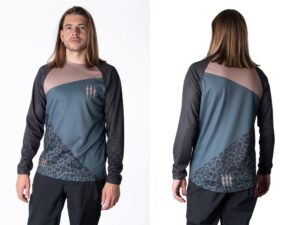 Muc Off Long Sleeve Riders Jersey Grey Stone Leopard M