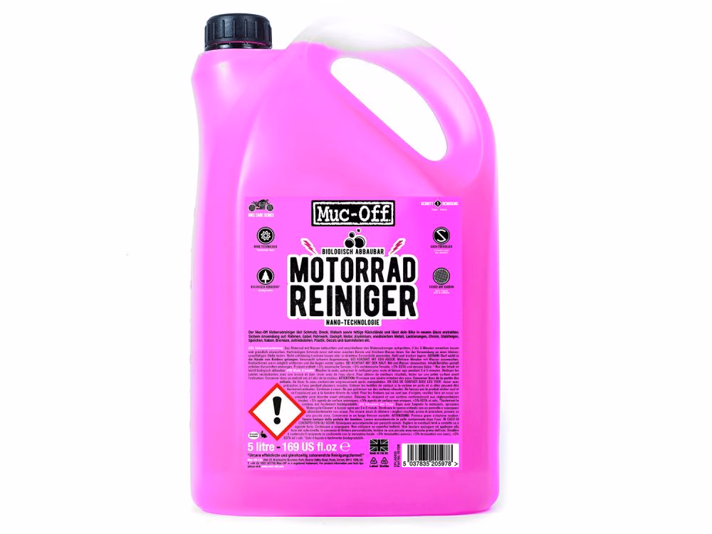 Muc Off Motorcycle Cleaner 5 Liter Deutsche Version pink