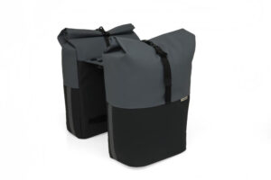 New Looxs Tasche Nyborg Double MIK Light 2x20L Grey/Black - geräumige Doppel-Fahrradtasche