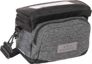 Norco Lenkertasche Ashby mit KLICKfix Lenkeradapter Universal und Platte Volumen 5l Farbe grau schwarz