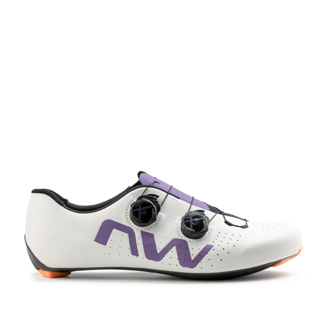 Northwave Veloce Extreme Rennradschuh mit Carbonsohle 46 light grey/dark purple